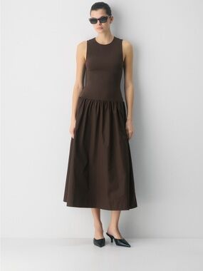 Aritzia Brown Worldly Dress